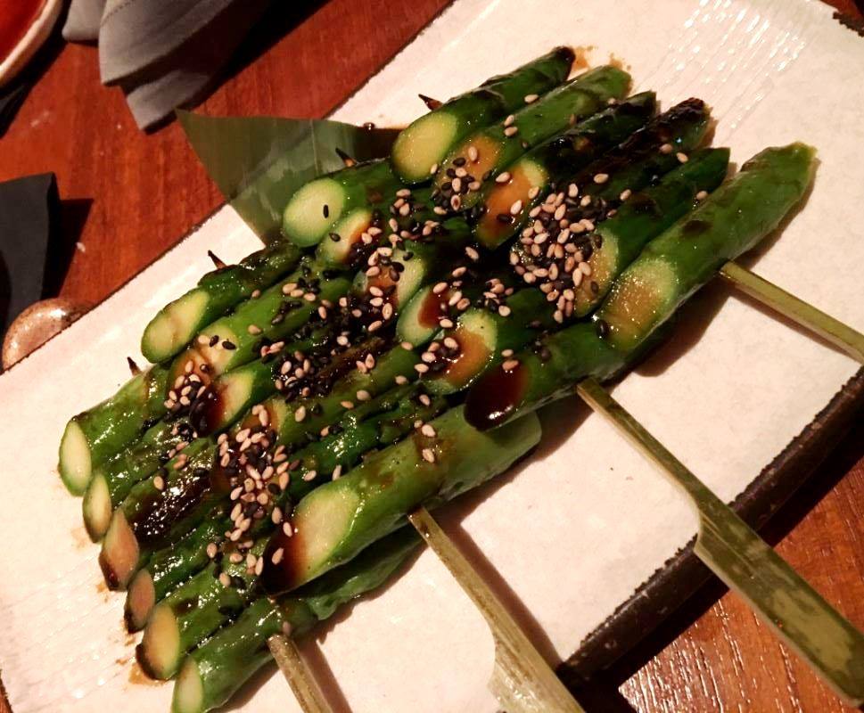 Novikov, Sesame Asparagus