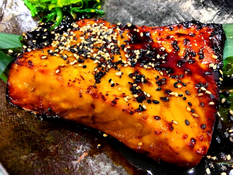 Zenbu, Orange Teriyaki Salmon