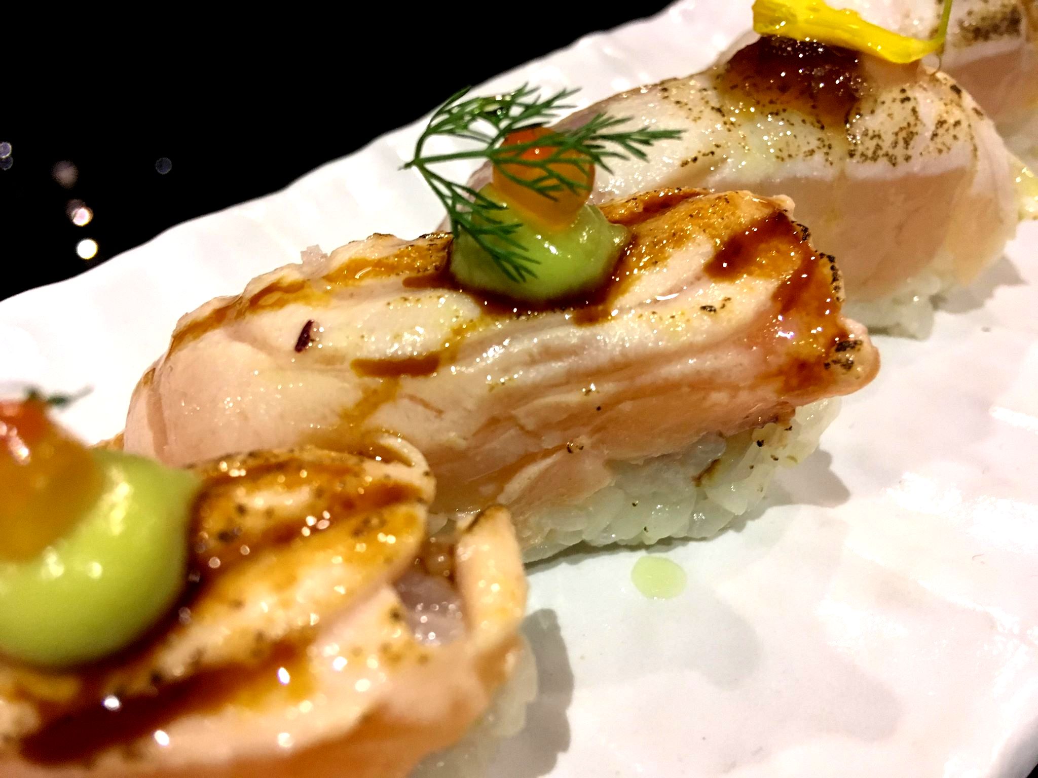 Nigiri Aburi di Tonno & Spigola