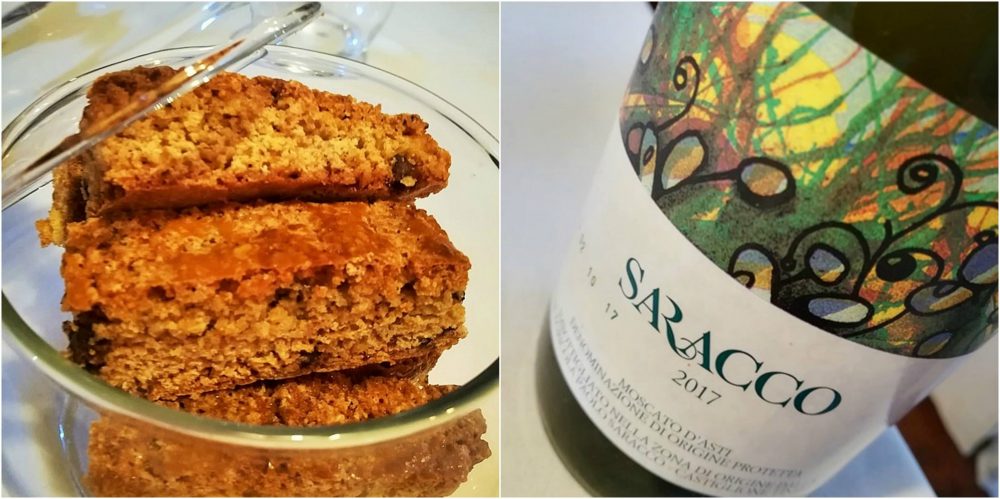 La Pergola, Cantuccini e moscato di Saracco