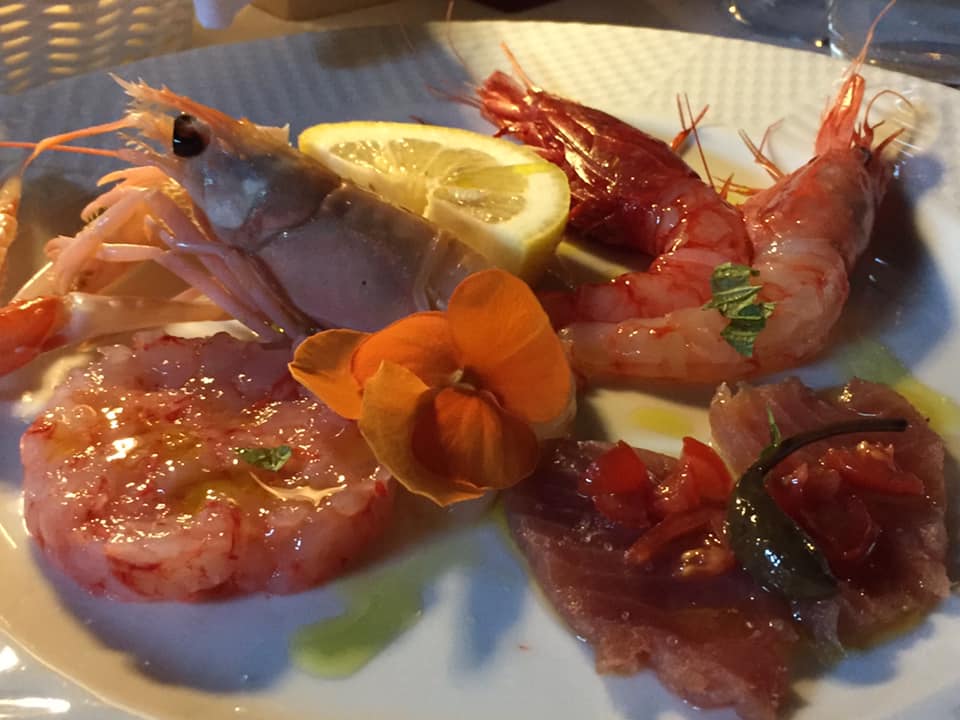 La Pergola a Paestum, il crudo