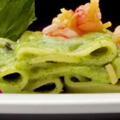 Paccheri Broccoli Vongole Limone e Gamberi di Nassa di Paolo Gramaglia