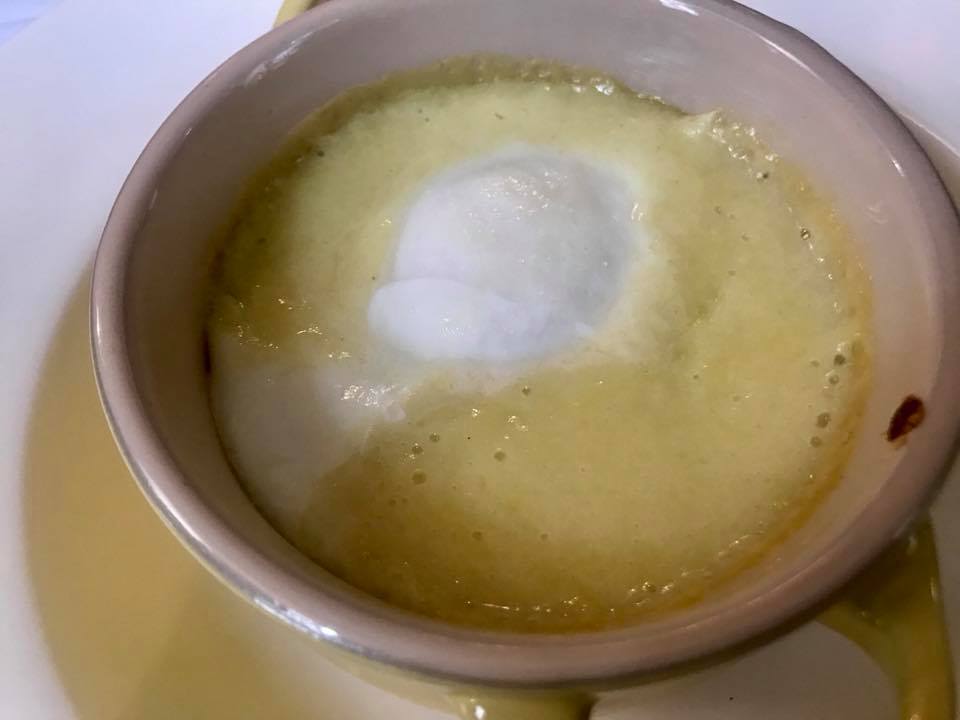 Nu' Trattoria Italiana, uovo poche' e crema di patate