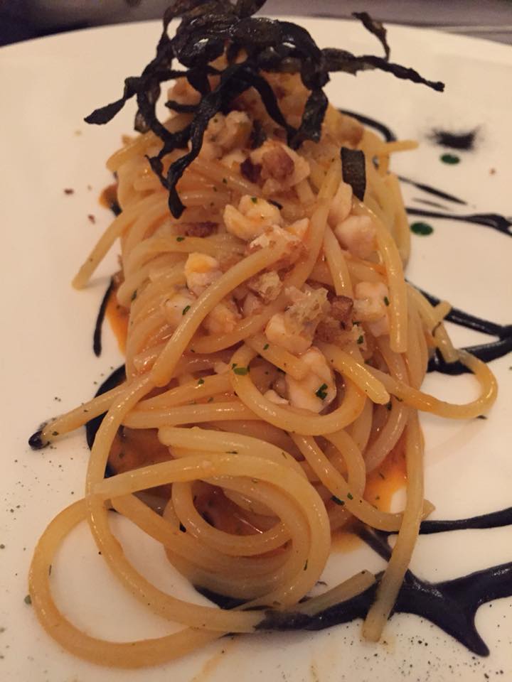 Enoteca La Torre, spaghetto al ragu di pesci di scoglio
