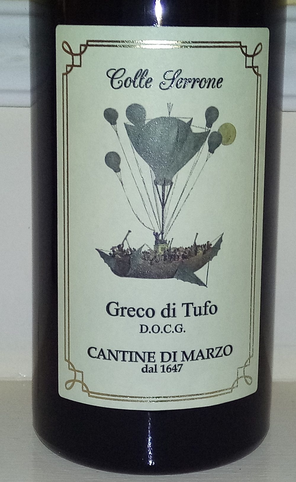 Colle Serrone Greco di Tufo Docg 2016 Cantine Di Marzo