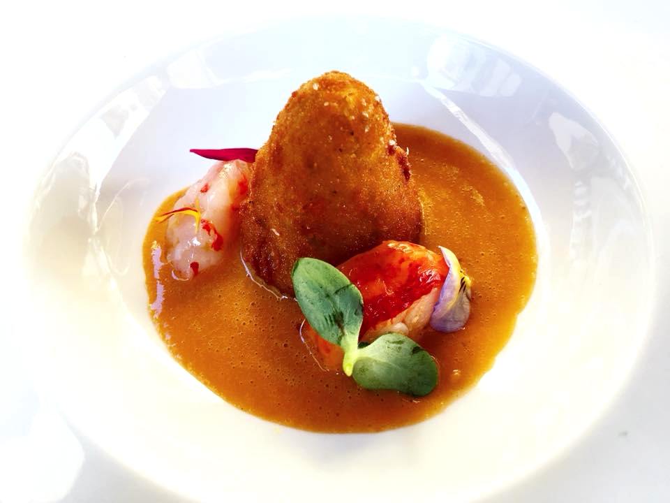 Sancta Sanctorum, Gli Ultimi Piatti, L'Arancino di Mare, Con Astice e Tartare di Gambero Rosso