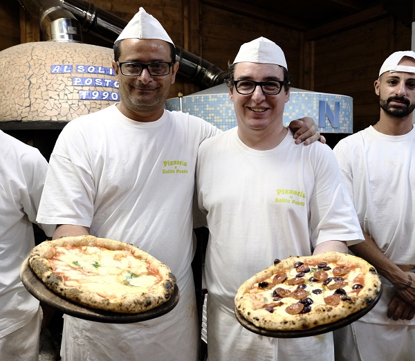 I Pizzaioli della pizzeria il solito posto Ciro Vitiello e Antonio Barca