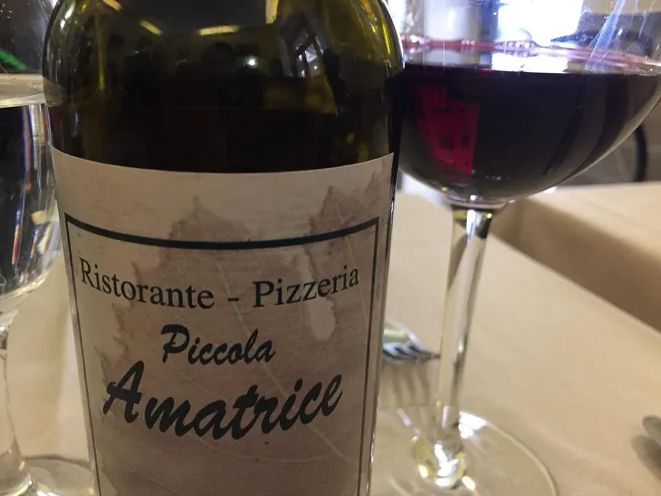 La Piccola Amatrice, il rosso della casa