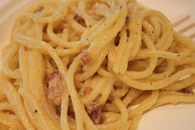 La carbonara dello chef Roberto Cotugno