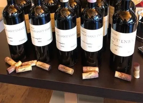 Le bottiglie della verticale 1998-2001-2004-2007-2010