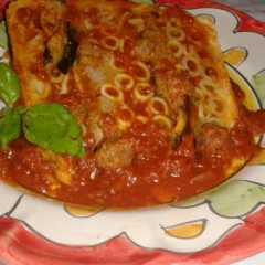 Timballo di maccheroni al ragu'