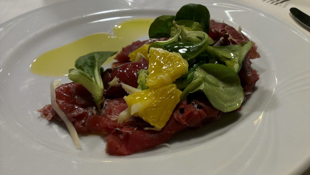 Osteria l’Elfo - il carpaccio in particolare