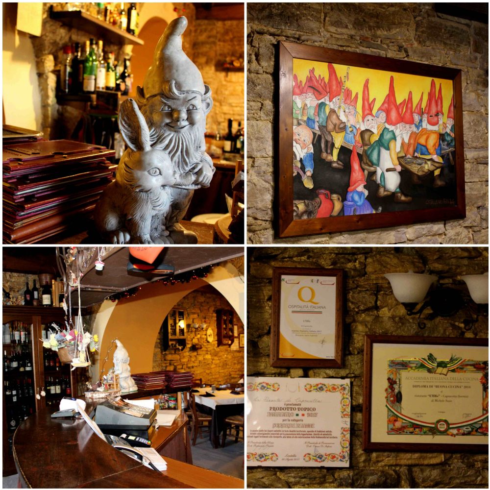 Osteria l’Elfo - banco e particolari del locale