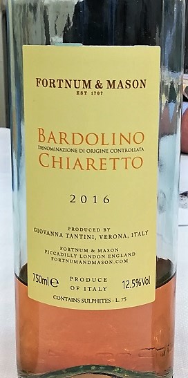 Bardolino Chiaretto - Tantini 2016