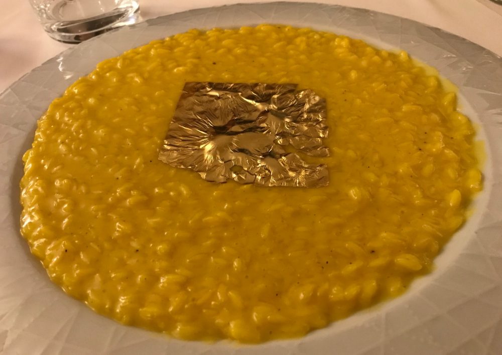 Buona Condotta, Ornago, risotto alla Milanese con foglia d'oro