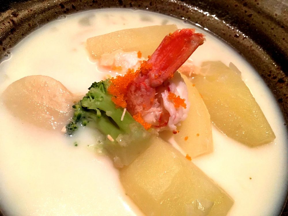Jorudan Sushi, Zuppa di Capesante & Patate dell'Hokkaido