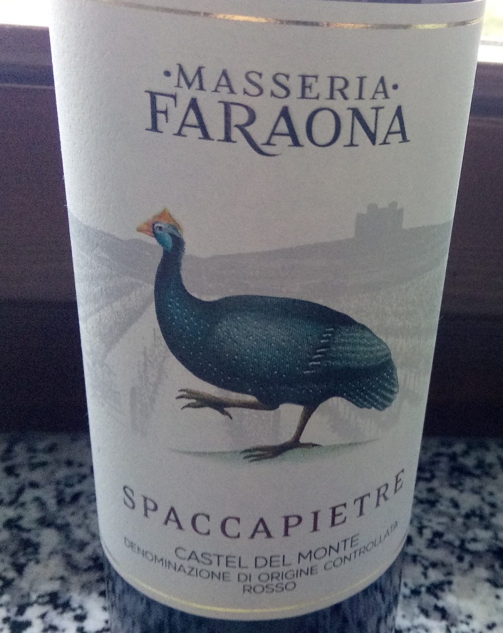 Spaccapietre Castrel del Monte Rosso Doc 2016 Masseria Faraona