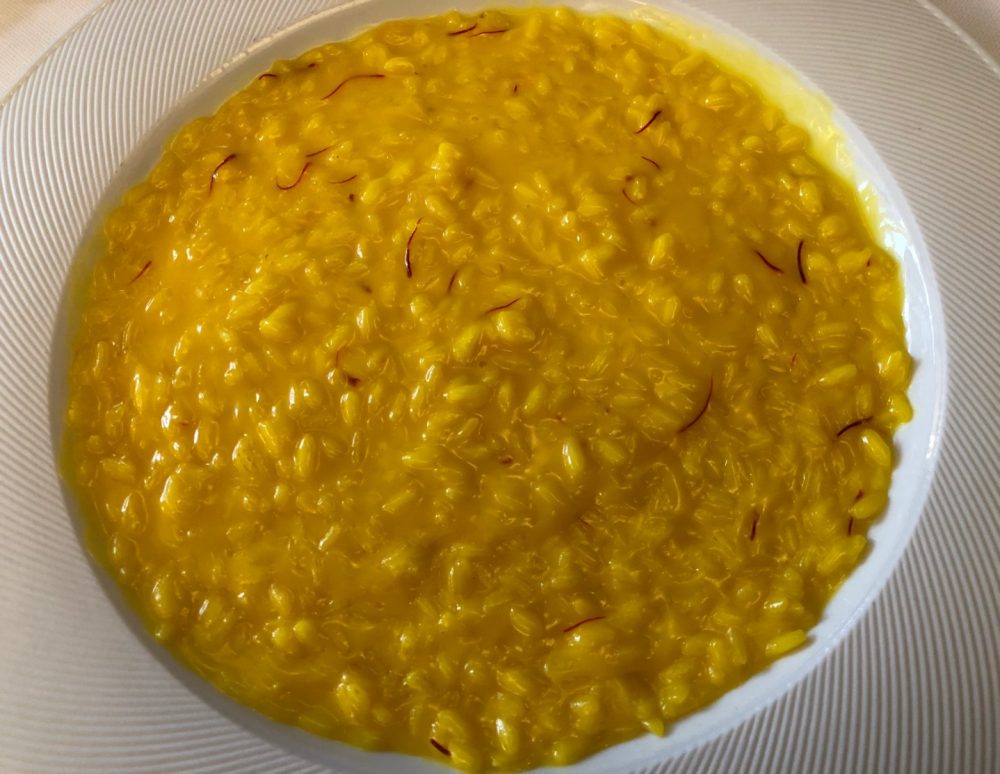 Trattoria Masuelli, Milano, risotto alla milanese