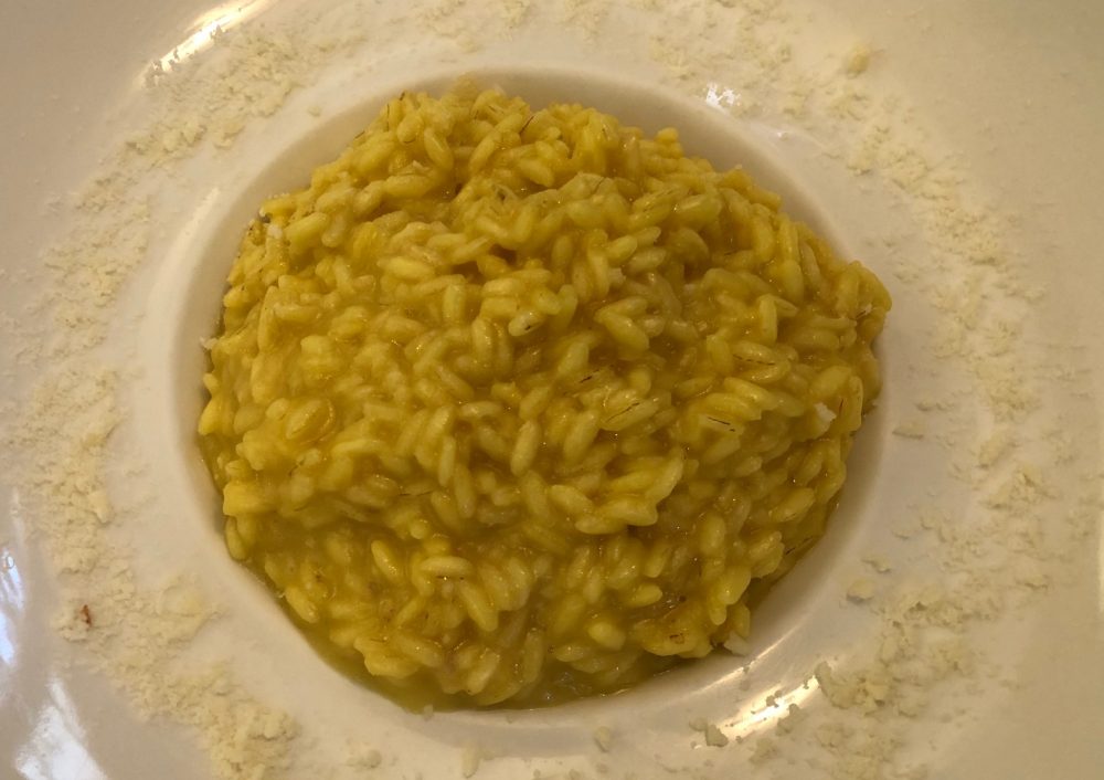 Trattoria Risorgimento, Pioltello, risotto alla milanese