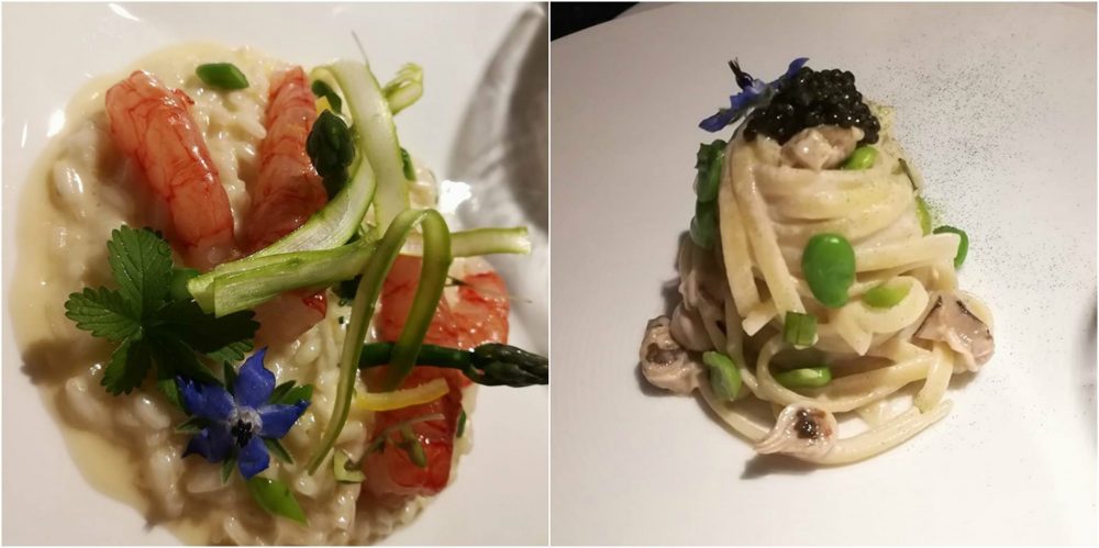 Faro di Capo D’orso - il risotto e le linguine