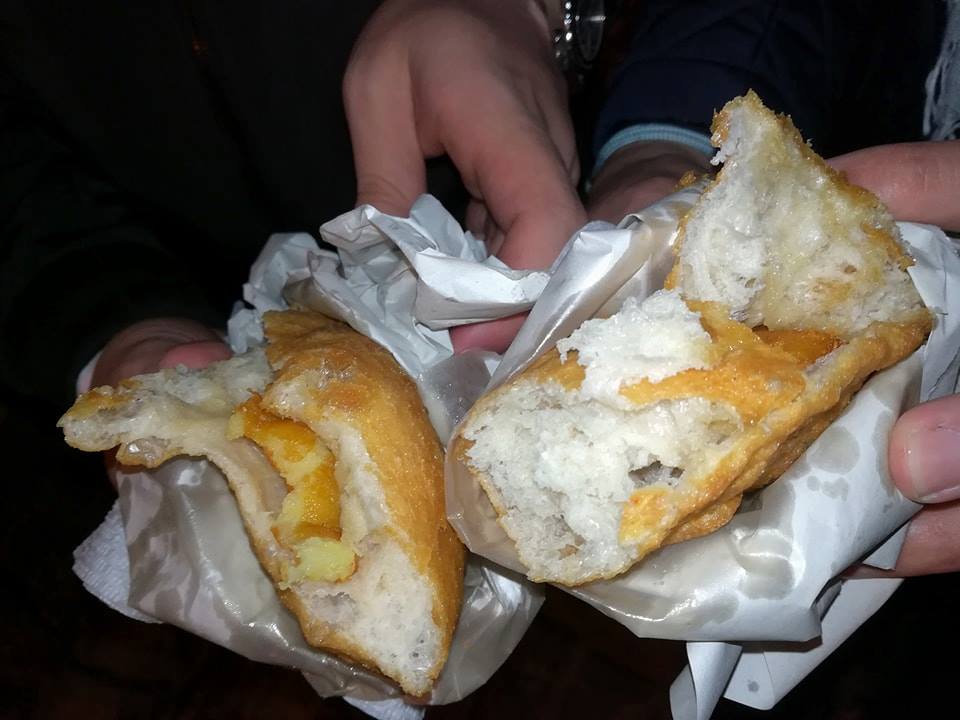 La frittella tipica ripiena di crocche'