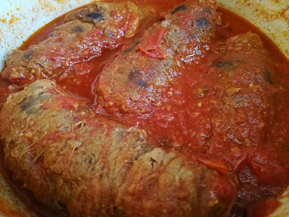 Gli involtini di carne ripieni