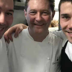 Antonio e Vincenzo Lebano con Chicco Cerea