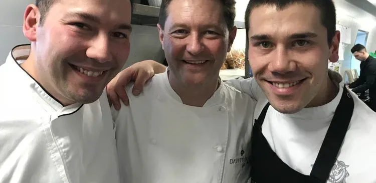 Antonio e Vincenzo Lebano con Chicco Cerea