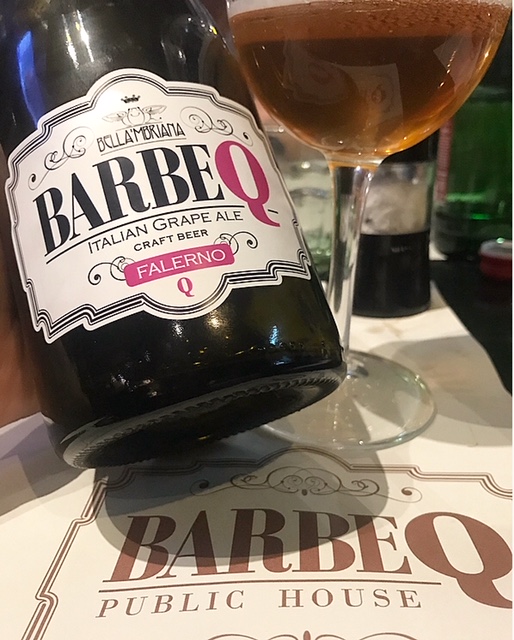 BarbeQ - Birra artigianale cruda ottenuta con mosto d’uva di falerno del Massico
