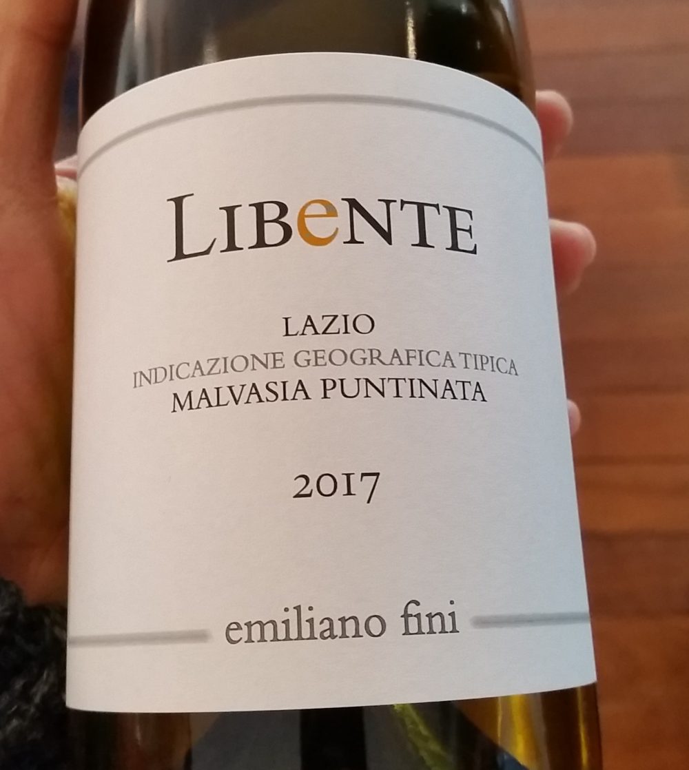 Emiliano Fini, Lazio Malvasia Puntinata IGT Libente 2017