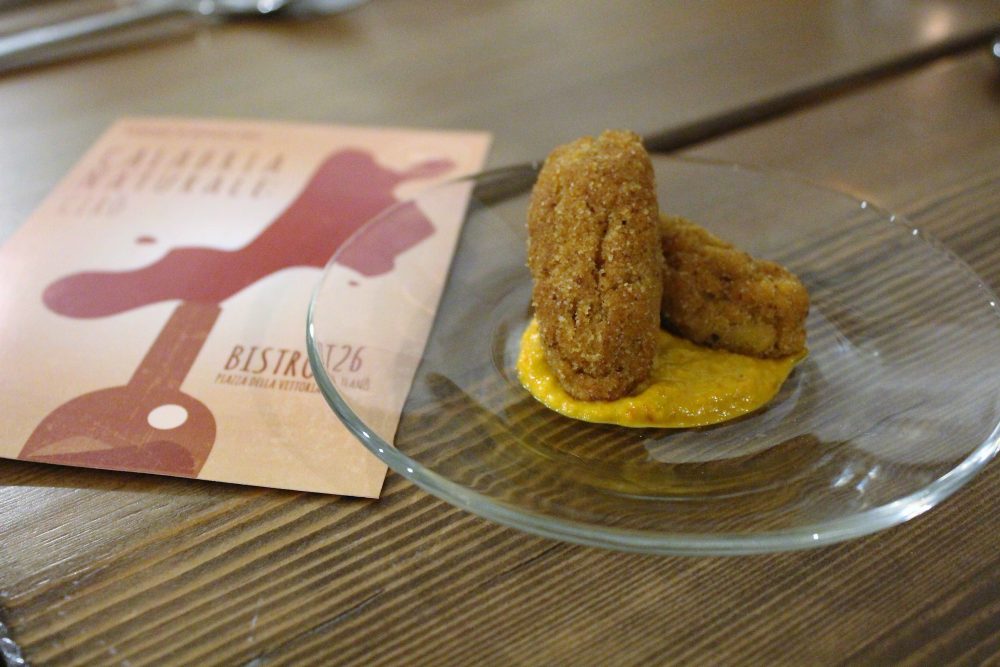 Bistrot 26 – polpette di baccala' con salsa agrodolce di papaccelle
