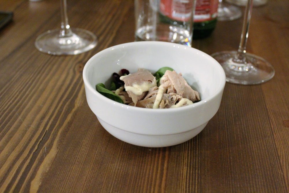 Bistrot 26 – polpette di baccala' con salsa agrodolce di papaccelle