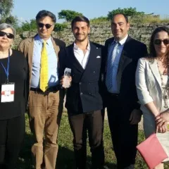 EVO International Olive Oil Contest, da sinistra Laura Dal Sacco, Nicolangelo Marsicani, Piero Matarazzo, Margherita Siano in Marsicani e Angelo Di Blasi