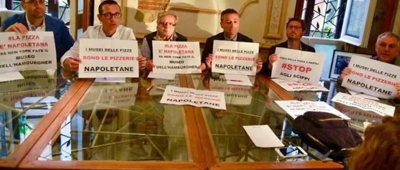 Museo della Pizza a Napoli, la protesta(Foto teresa Lucianelli)