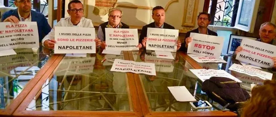 Museo della Pizza a Napoli, la protesta(Foto teresa Lucianelli)