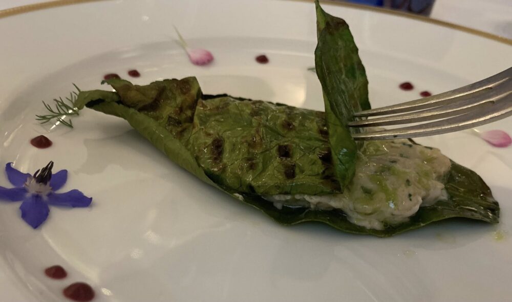 La Caravella Amalfi, il pesce nella foglia di limone