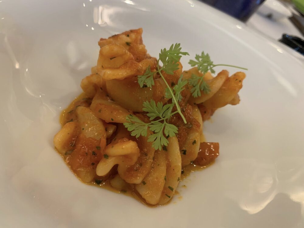 La Caravella Amalfi, eliche alla zuppa di pesce