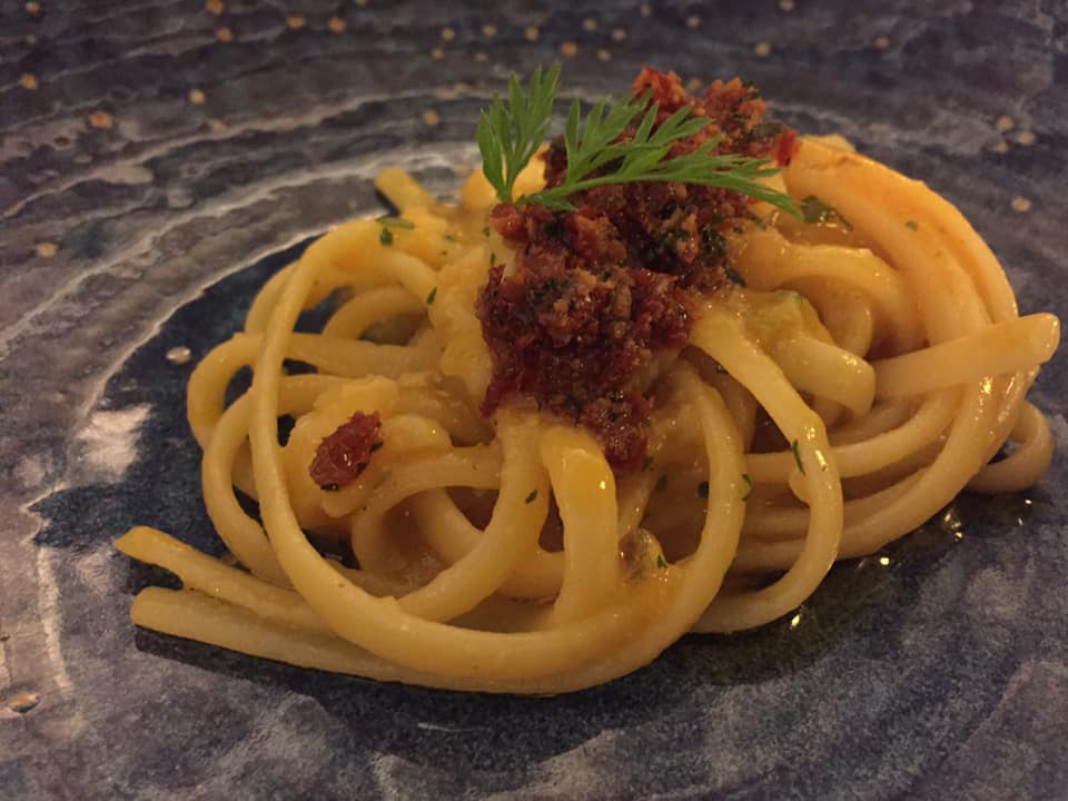 Il Buco a Sorrento, linguine allo scorfano