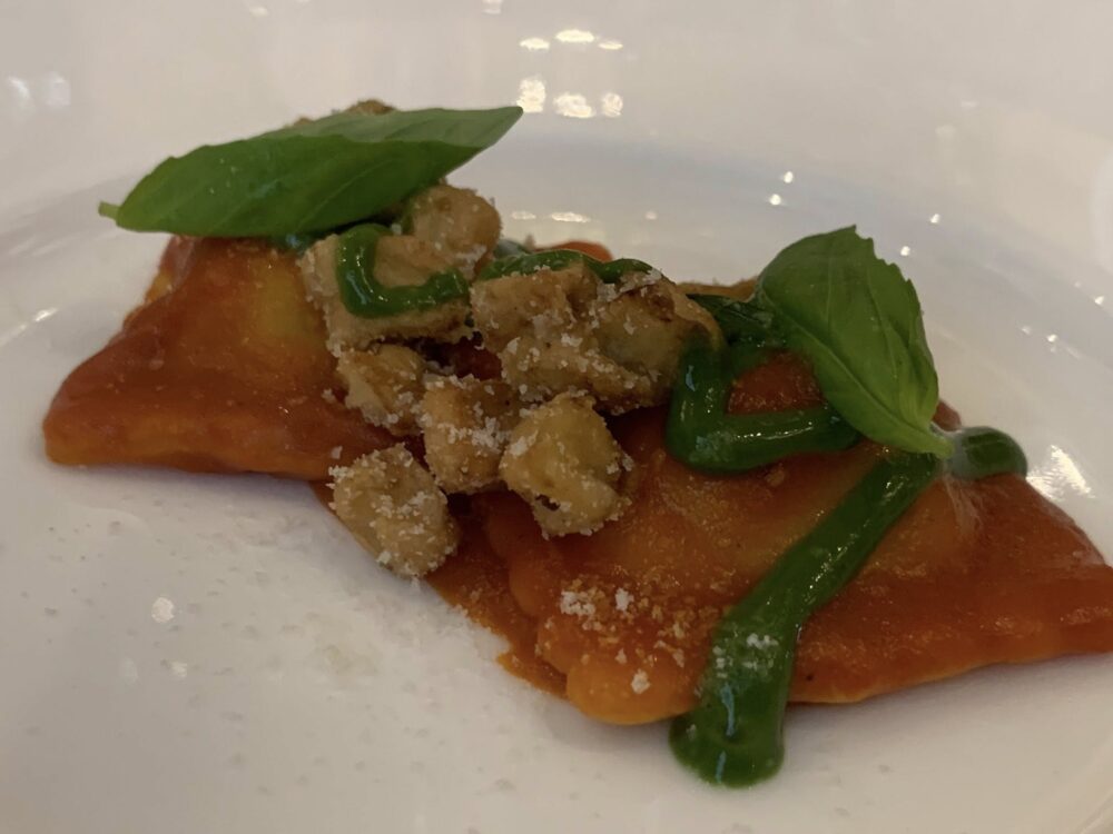 La Caravella Amalfi, il raviolo di nonna Anna
