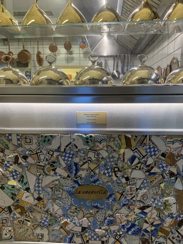 La Caravella Amalfi, scorcio della cucina