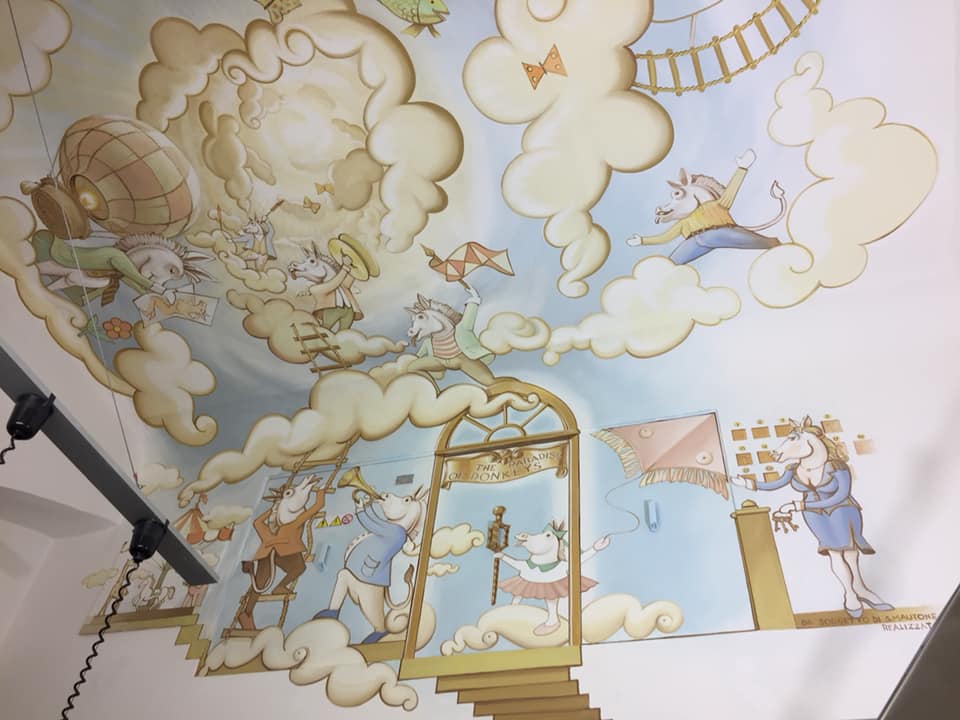 La Caravella, il soffitto della cucina