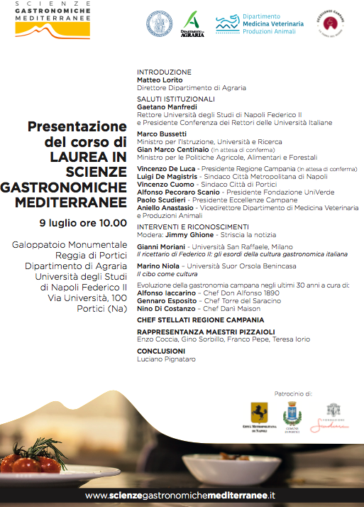 Corso di Laurea in Scienze Gastronomiche Mediterranee