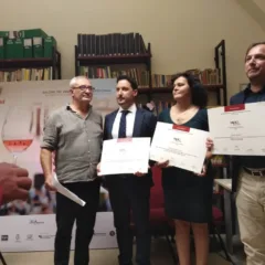 Radici del Sud Tra i premiati a sx Rosario Liguori dell'azienda Cobellis di Vallo della Lucania