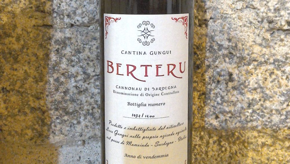 Cannonau di Sardegna DOC Berteru 2017, Cantina Gungui