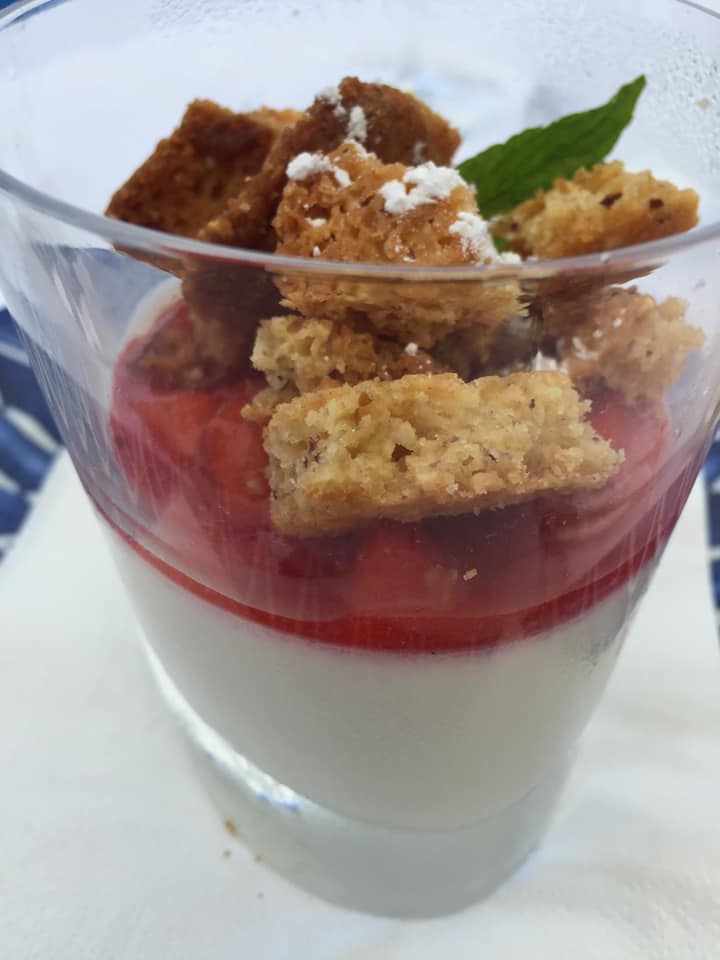 da Gemma a Capri, panna cotta alle fragole