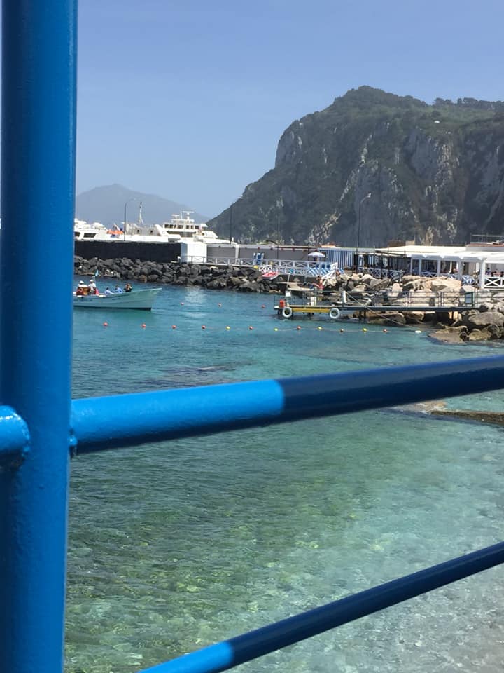 da Gemma a Capri, panorama dal tavolo