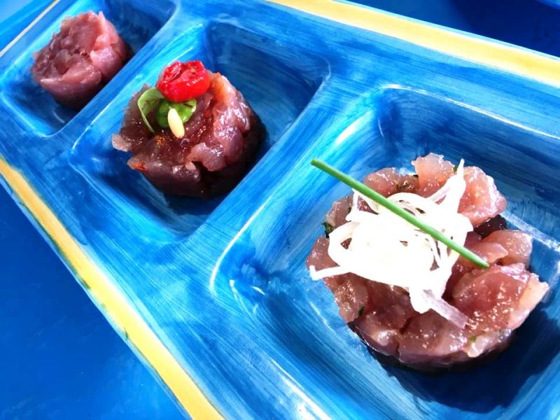 Il Riccio Restaurant - Trilogia di Tonno Rosso di Carloforte