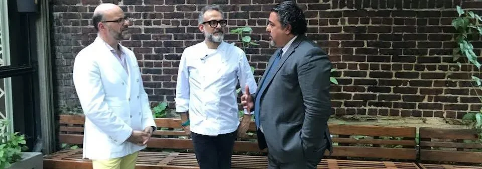 Mitchell Davis, Massimo Bottura e Giuseppe Di Martino