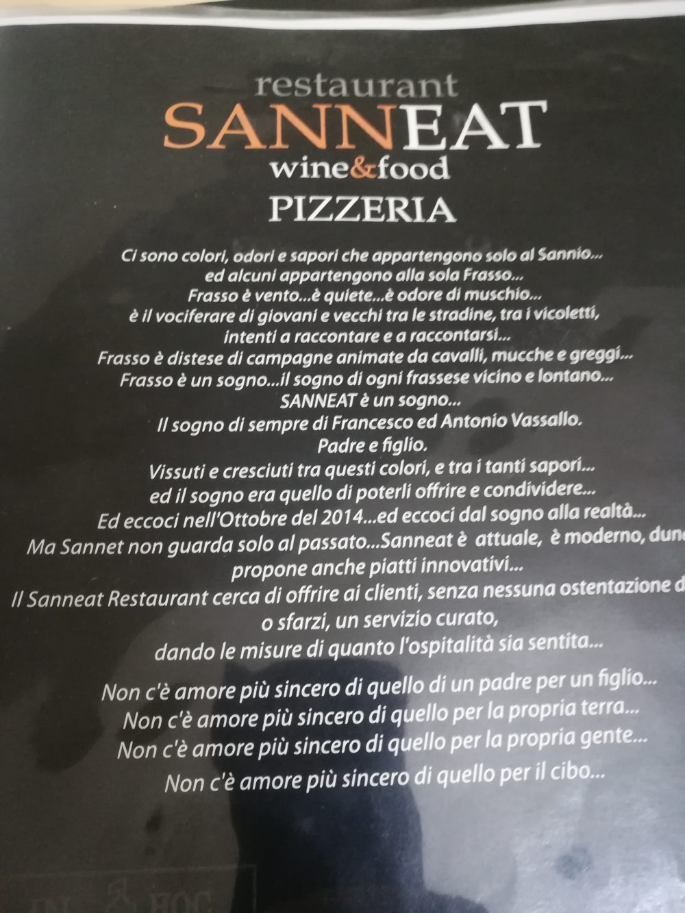 Sanneat - Wine & Food, La filosofia del locale