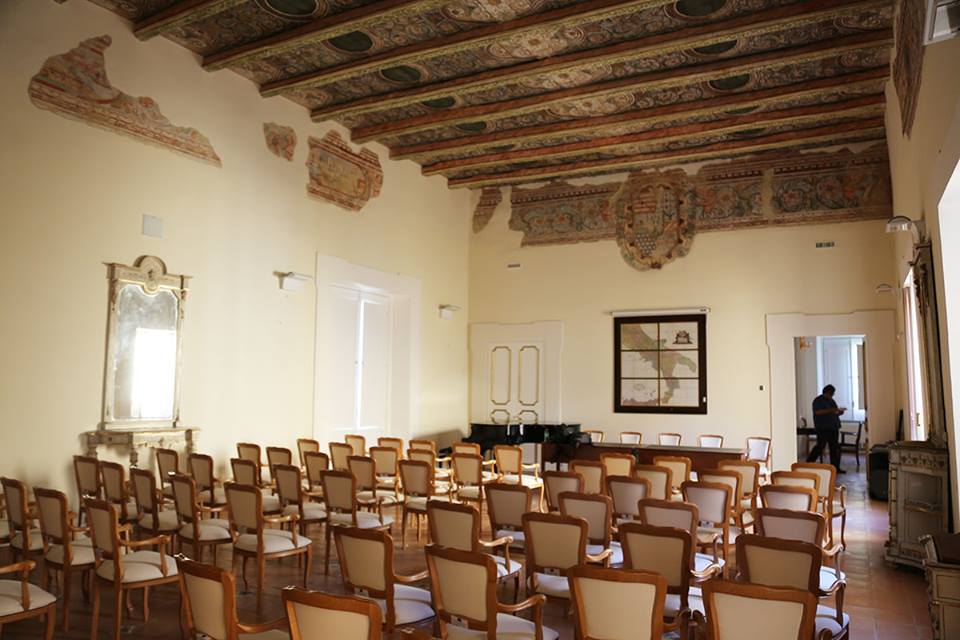 Terre dell’Aglianicone - la sala affrescata